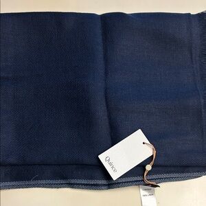 NWOT Quince Navy Blue Scarf